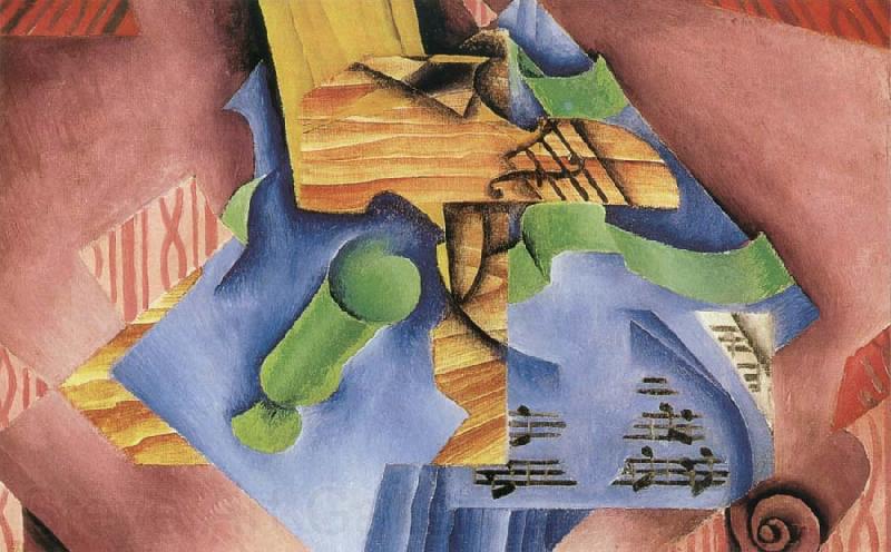 Juan Gris Fiddle and Goblet Norge oil painting art